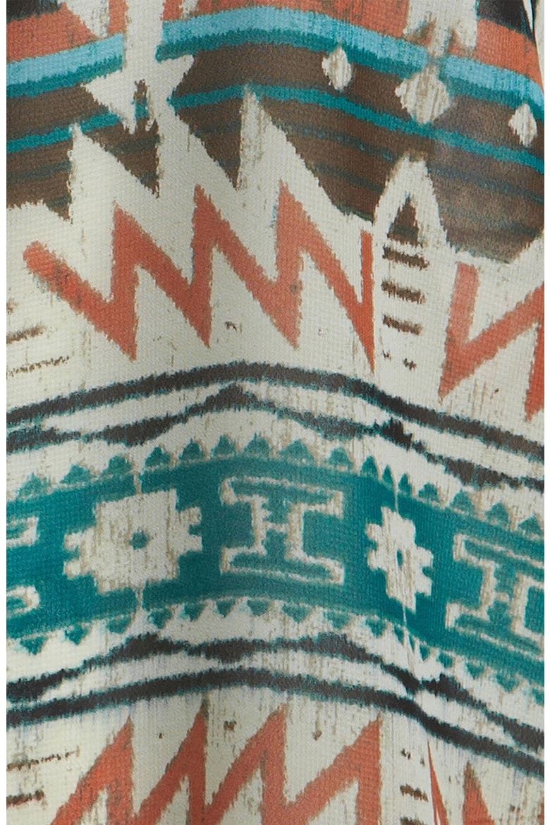 Aztec Print Sleeveless Shirt, Alternate, color, SOUTHWESTERN