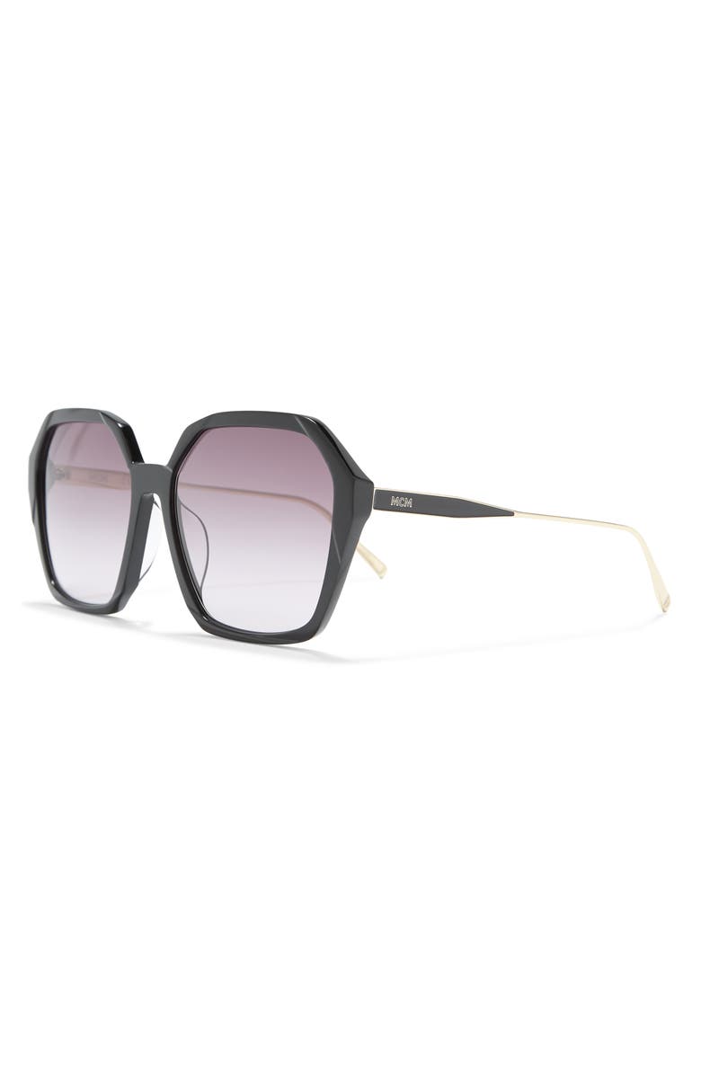 MCM 60mm Geometric Sunglasses, Alternate, color, 