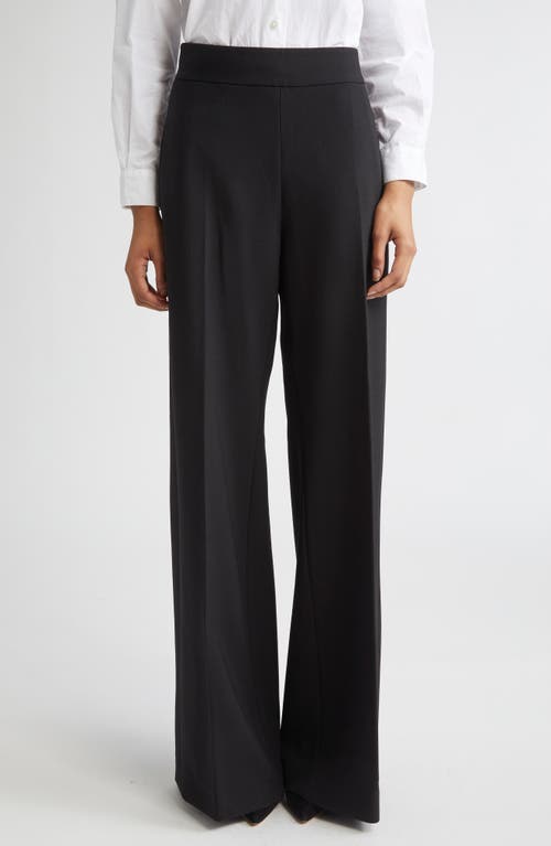 Carolina Herrera Diane High Waist Wide Leg Pants in Black at Nordstrom, Size 8
