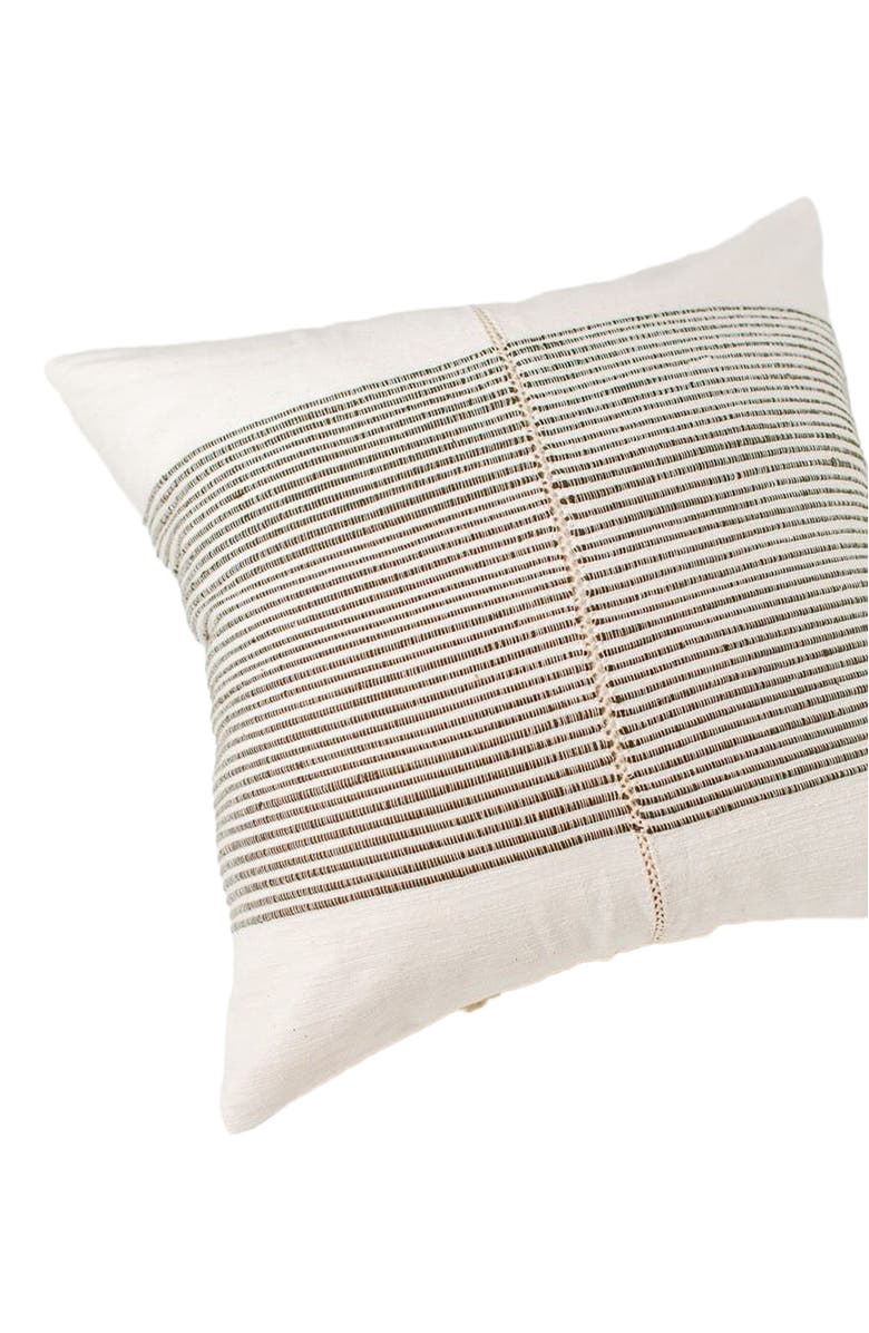 Creative Women Riviera Hand-Stitch Throw Pillow Cover, Alternate, color, Gray