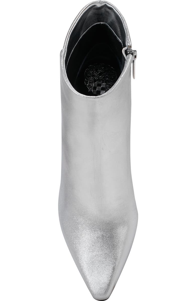 Vince Camuto Quinley Pointed Toe Bootie, Alternate, color, Silver Metnap