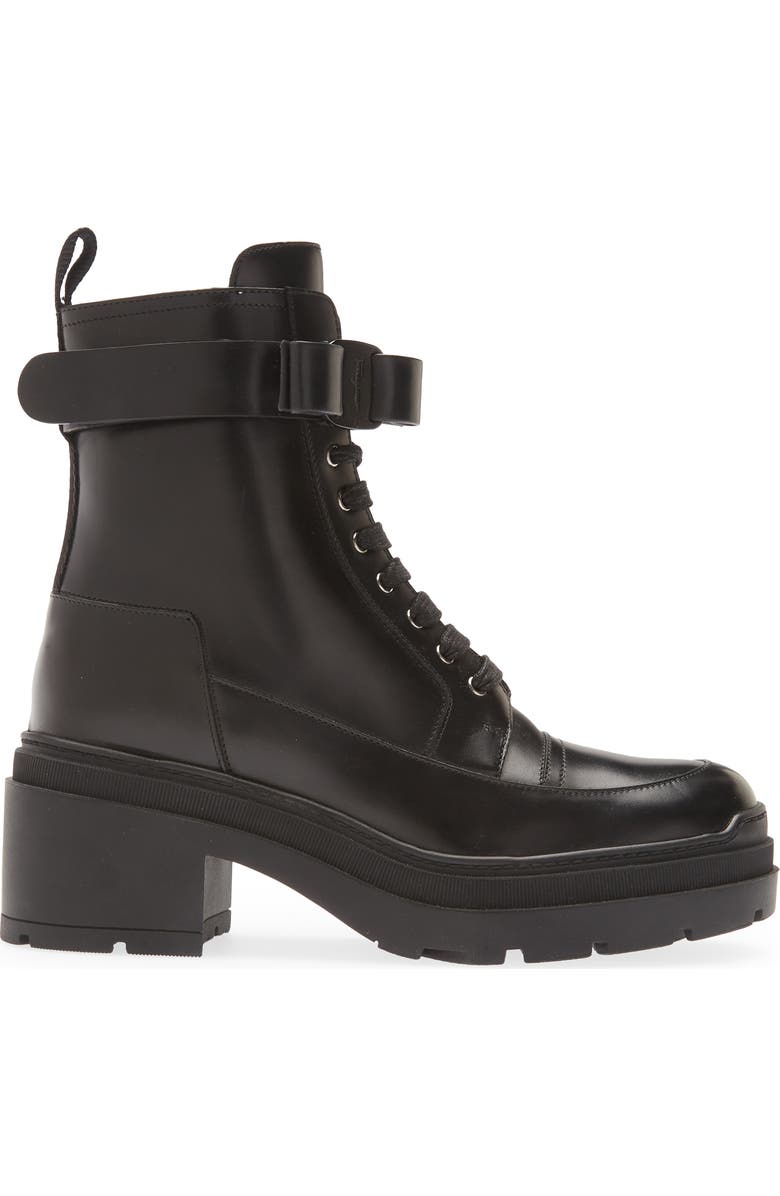 FERRAGAMO Lober Cap Toe Combat Boot, Alternate, color,