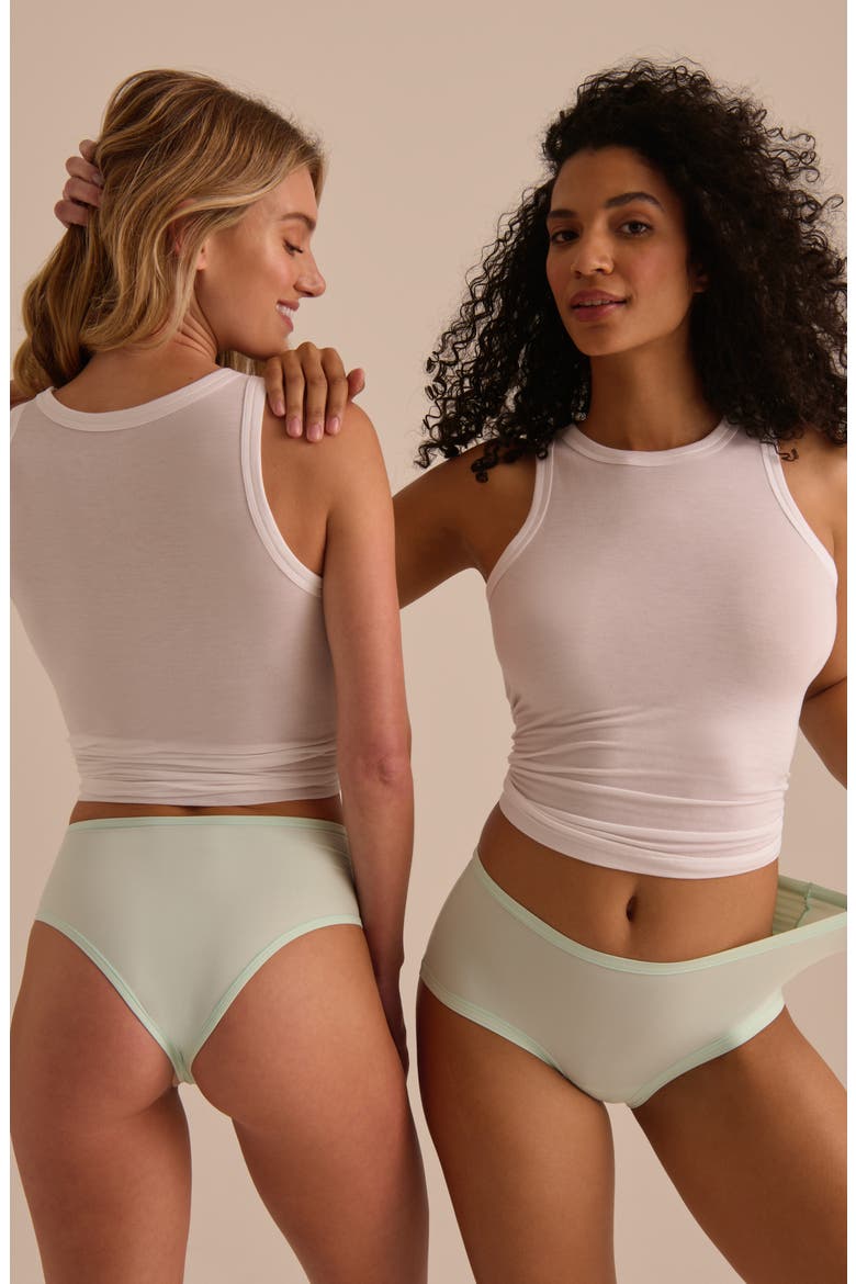 YourFit™ Assorted 3-Pack High Waist Thongs, Alternate, color, ALMND MLK CRYSTL CLR SLP GRY