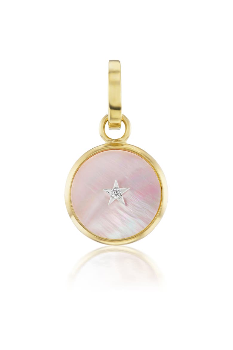 Ora Mini Pink Mother of Pearl Charm, Main, color, Pink Mother Of Pearl