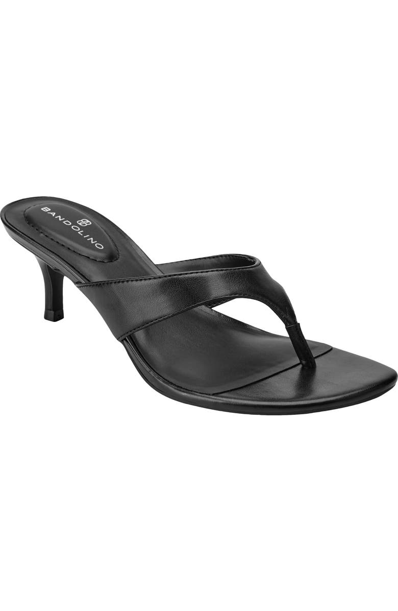 Bandolino Ammer Kitten Heel Flip Flop, Main, color, Black