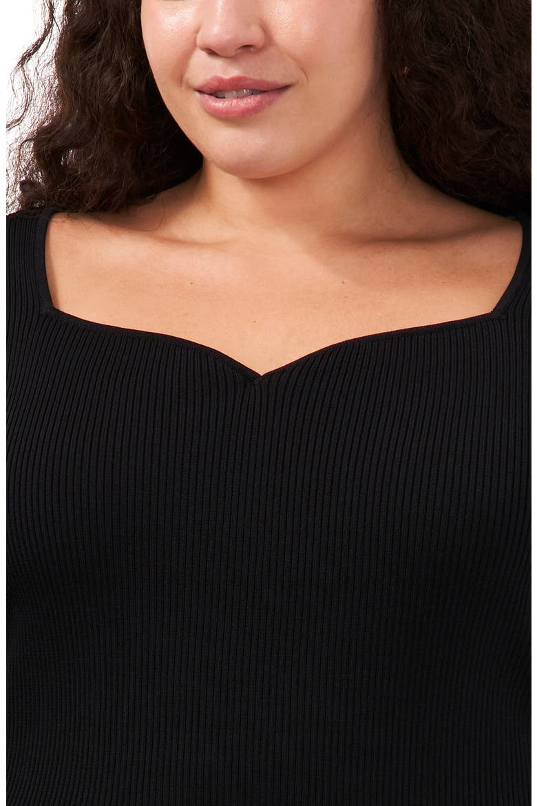 Rib Sweater, Alternate, color, RICH BLACK