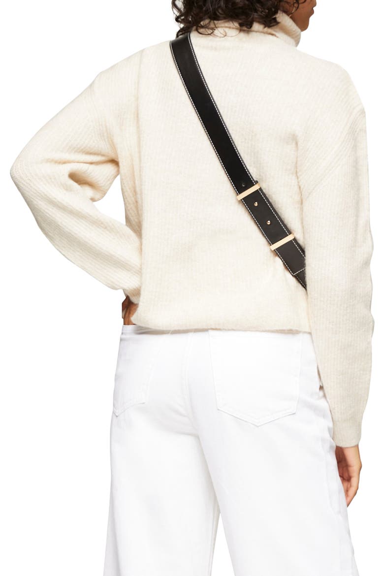 Roll Crop Sweater, Alternate, color, CAMEL