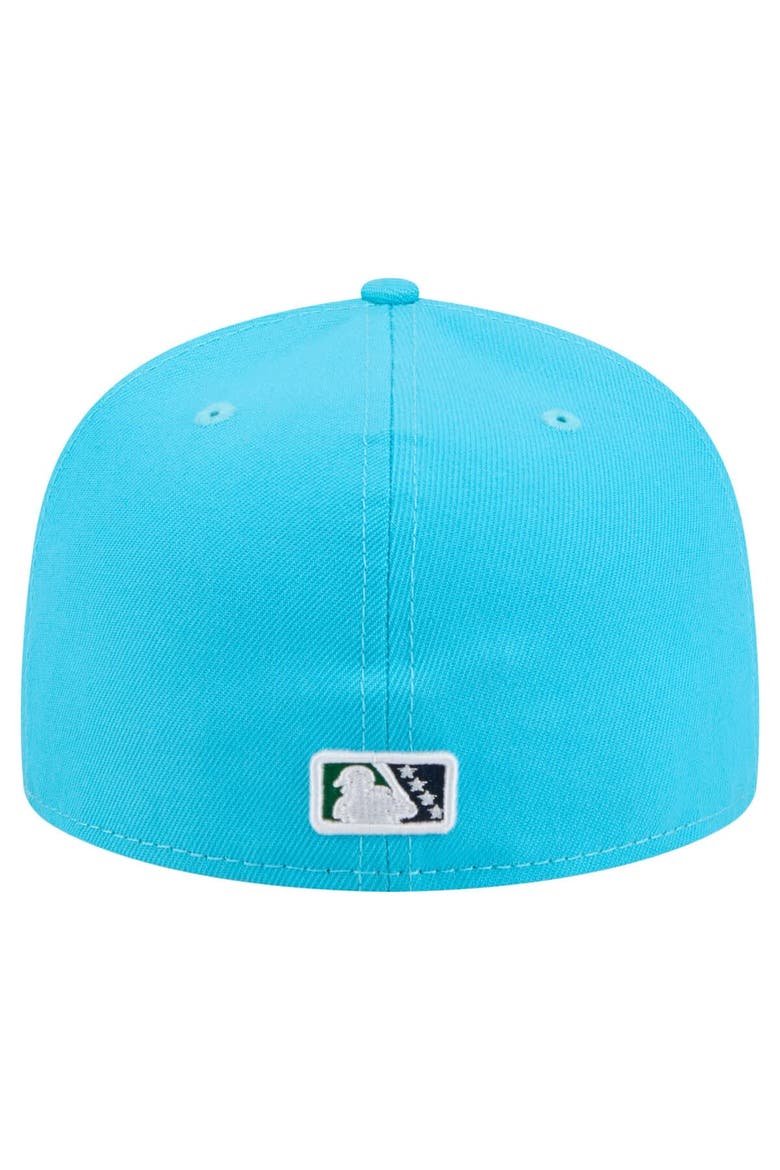 Men's New Era Light Blue/Navy Hartford Yard Goats Copa de la Diversión 59FIFTY Fitted Hat, Alternate, color, Light Blue