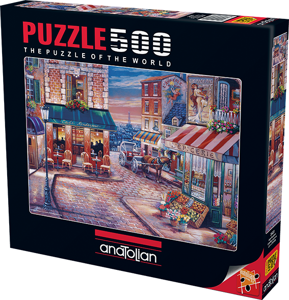 Anatolian Cafe Rendezvous 500 piece Jigsaw Puzzle for Adults in Multicolor 