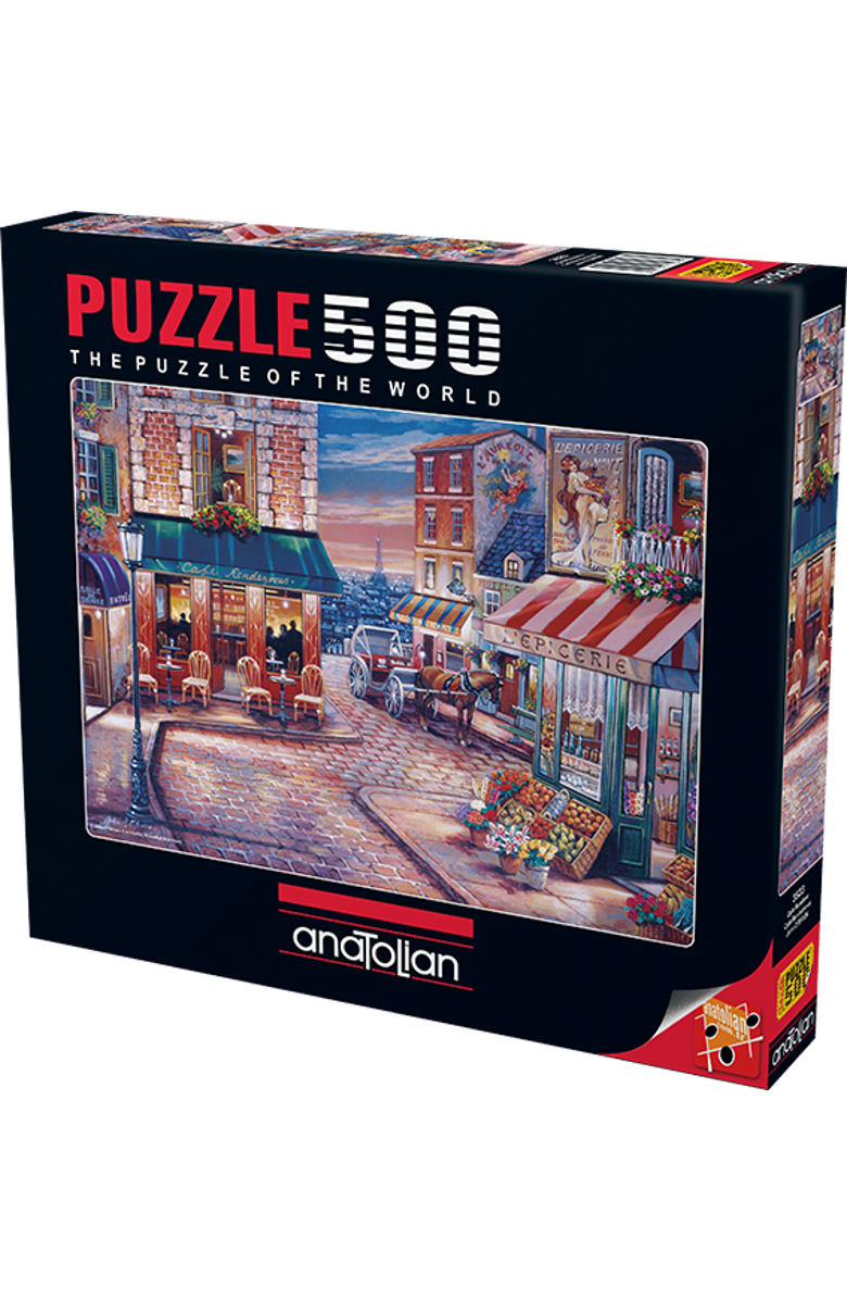 Anatolian Cafe Rendezvous 500 piece Jigsaw Puzzle for Adults, Main, color, Multicolor