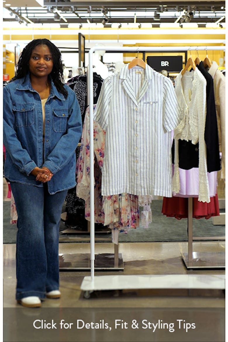 Paradise Point Stripe Linen Shirtdress video