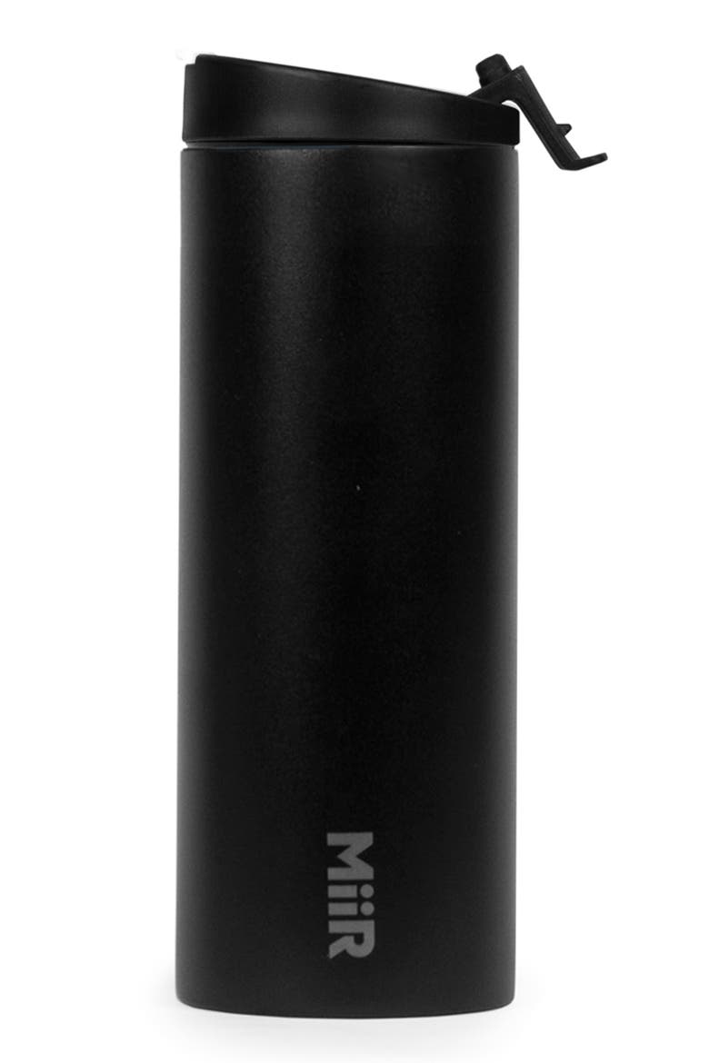 Insulated Stainless Steel Travel Tumbler, Alternate, color, BLACK