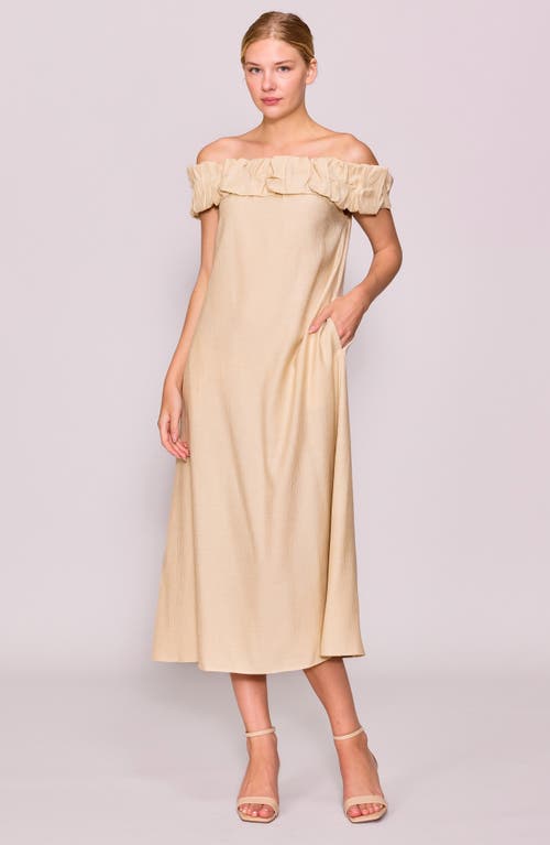 Melloday Off The Shoulder Shift Cocktail Dress In Multi