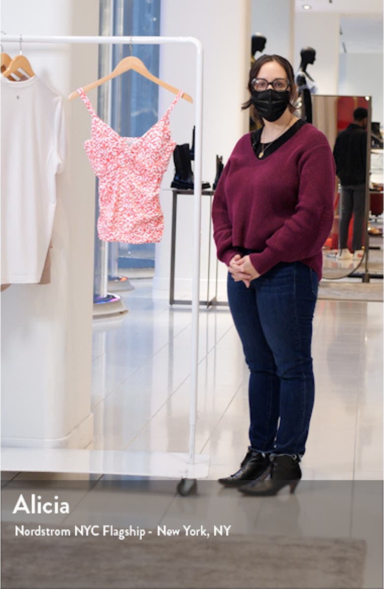 Scrolls Twist Front Tankini Top, sales video thumbnail