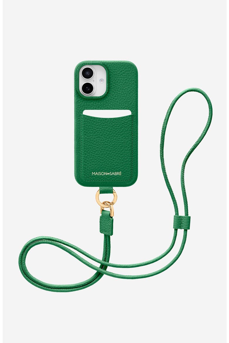 Sling Phone Case iPhone 16, Alternate, color, Emerald Green