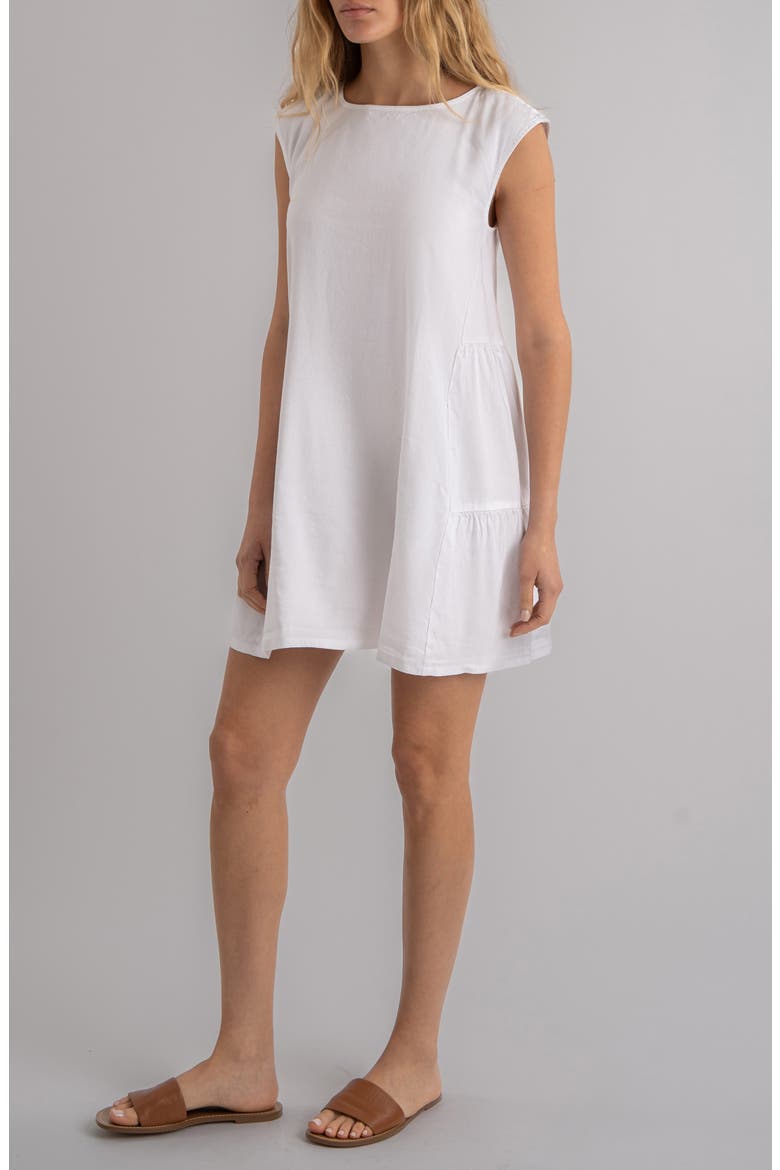 Alice Cap Sleeve Shift Dress, Alternate, color, WHITE