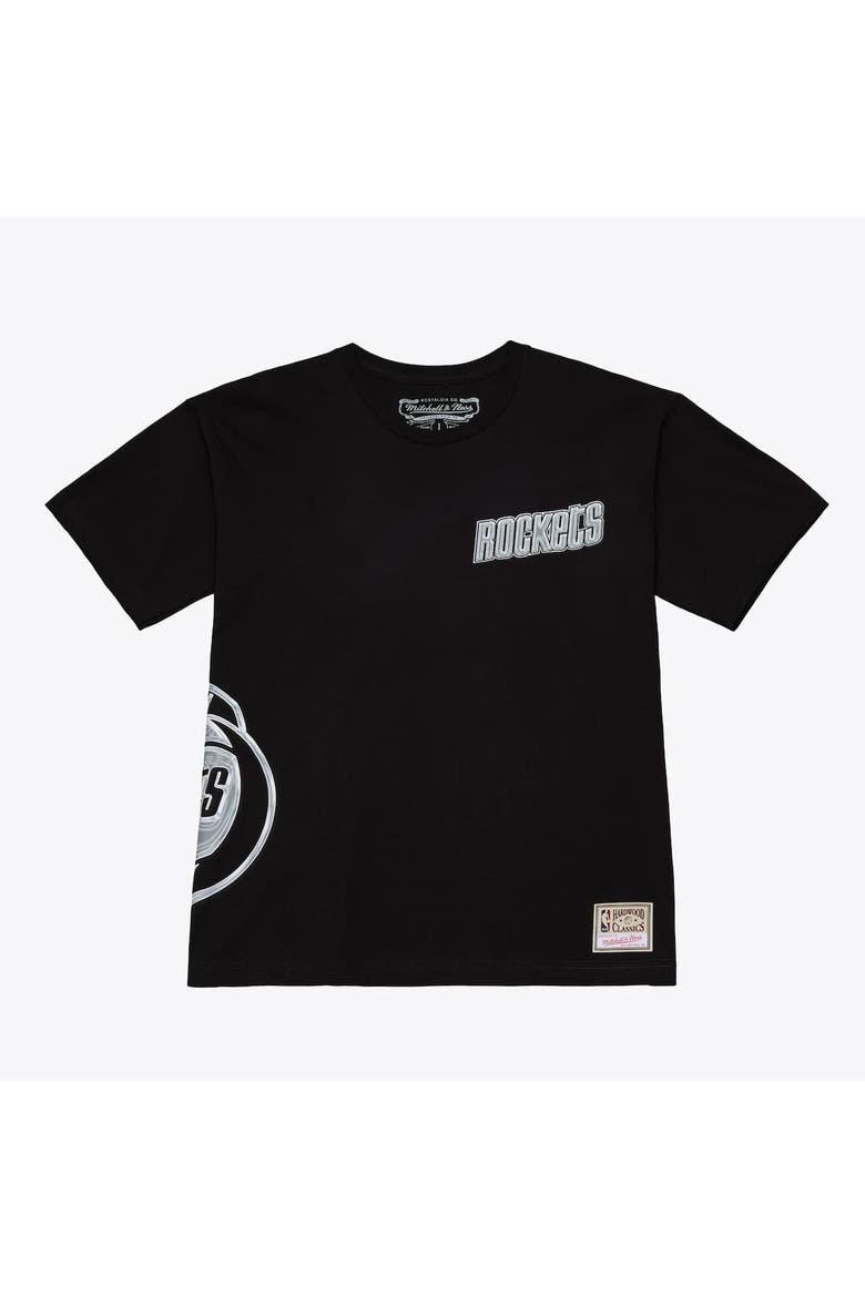Men's Mitchell & Ness Black Houston Rockets Chrome Heritage T-Shirt, Alternate, color, Black