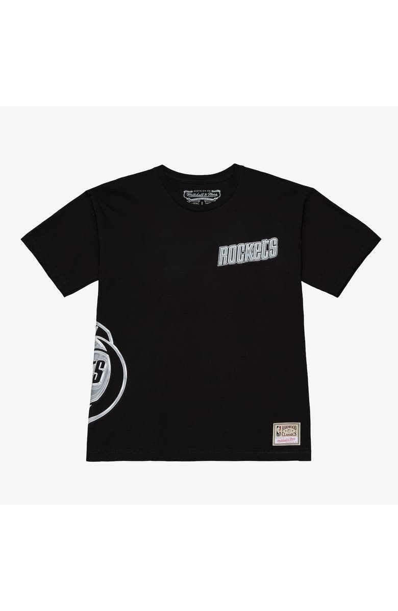 Mitchell & Ness Men's Mitchell & Ness Black Houston Rockets Chrome Heritage T-Shirt, Alternate, color, Black