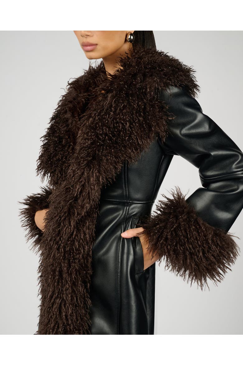 Penny Lane Coat, Alternate, color, BLACK/BROWN