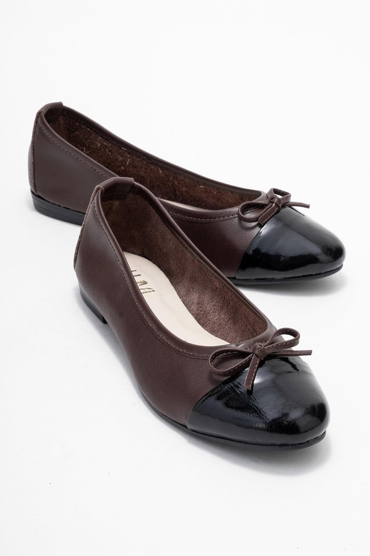 Brown Black Leather