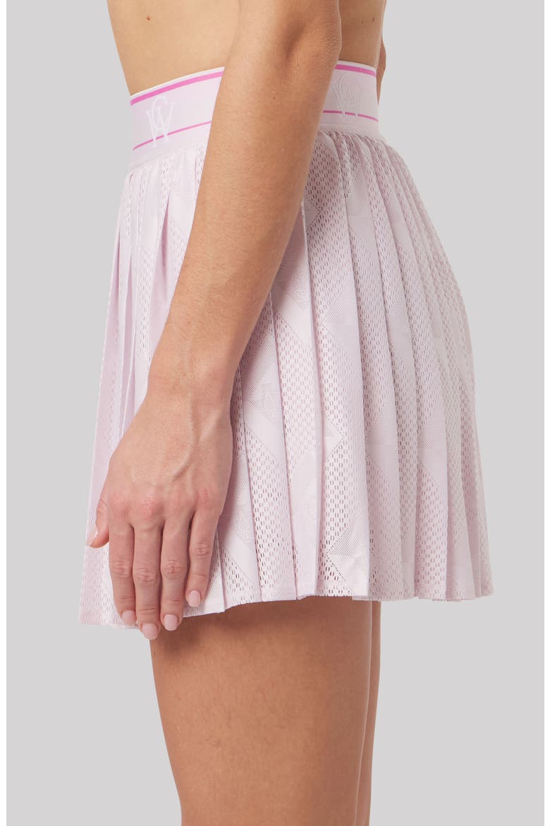 Celine Pleated Golf Miniskirt, Alternate, color, PETAL PINK