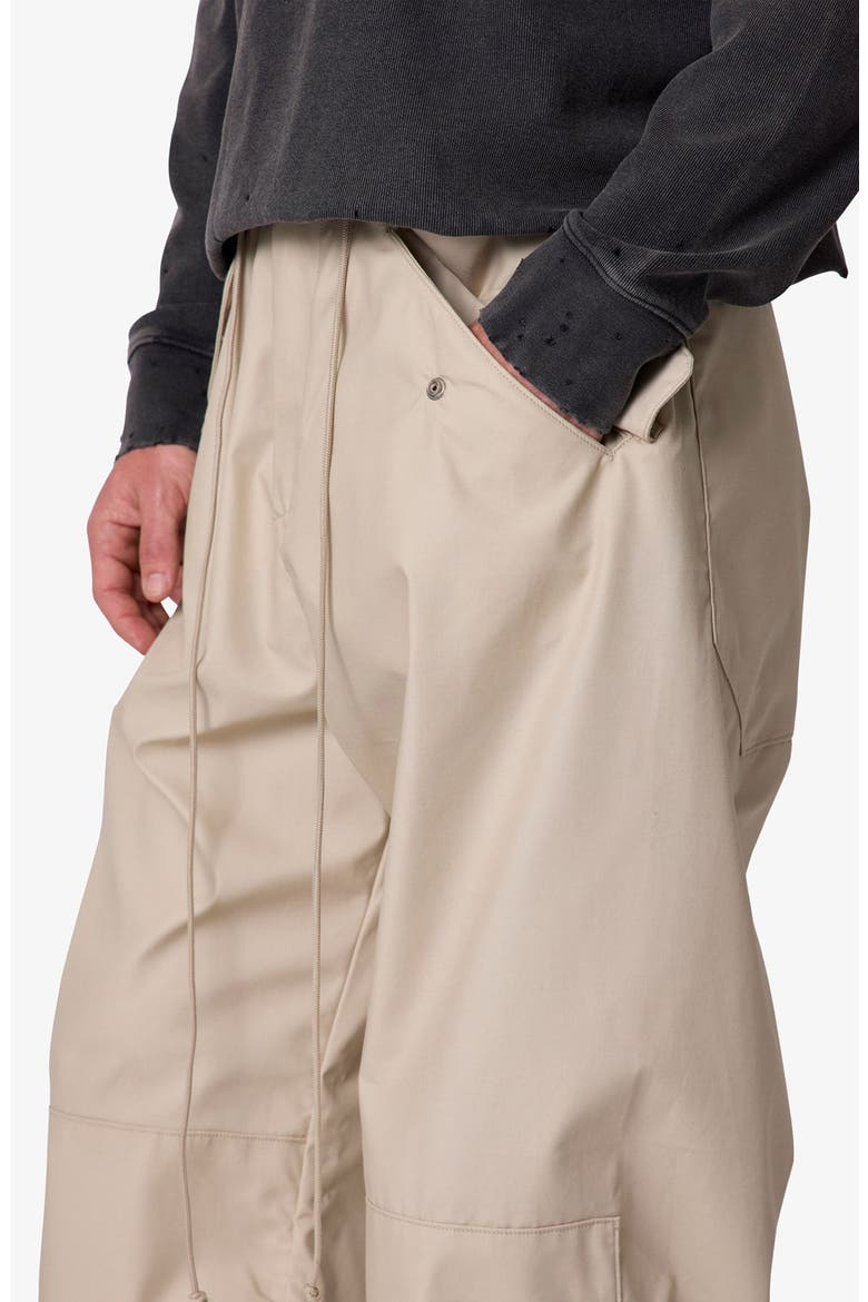 Baggy Military Cargo Pants, Alternate, color, OFF WHITE