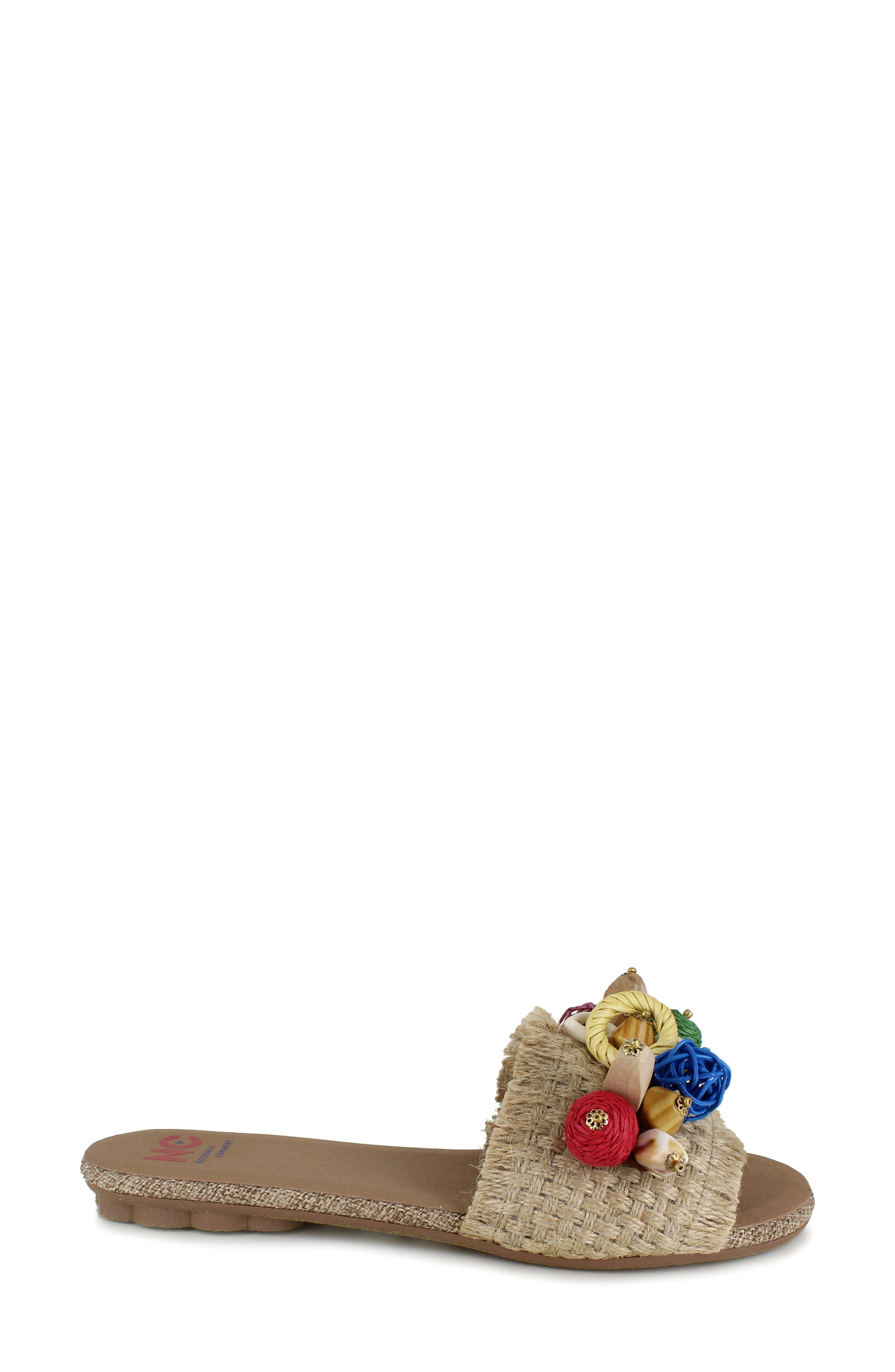 National Comfort Pamplona Slide Sandal, Alternate, color, Multi Fabric