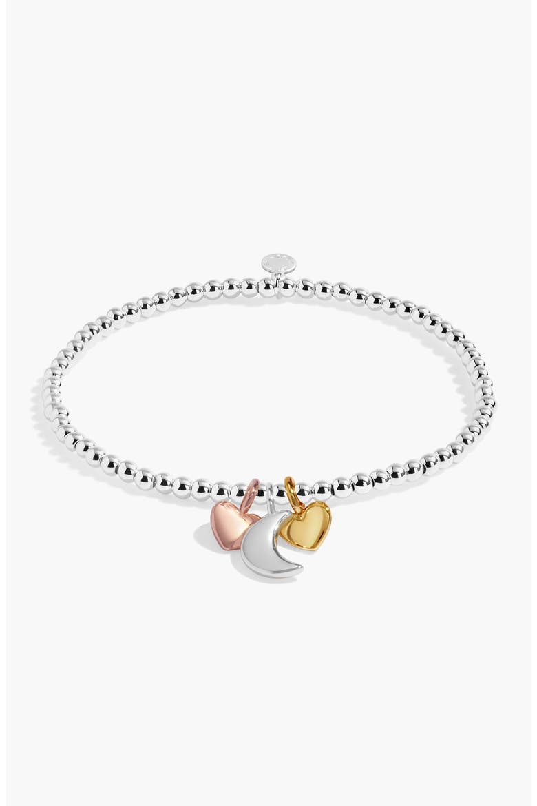 A Little Charmed Moments 'Love You To The Moon And Back' Bracelet, Alternate, color, Silver, Gold, & Rose Tone