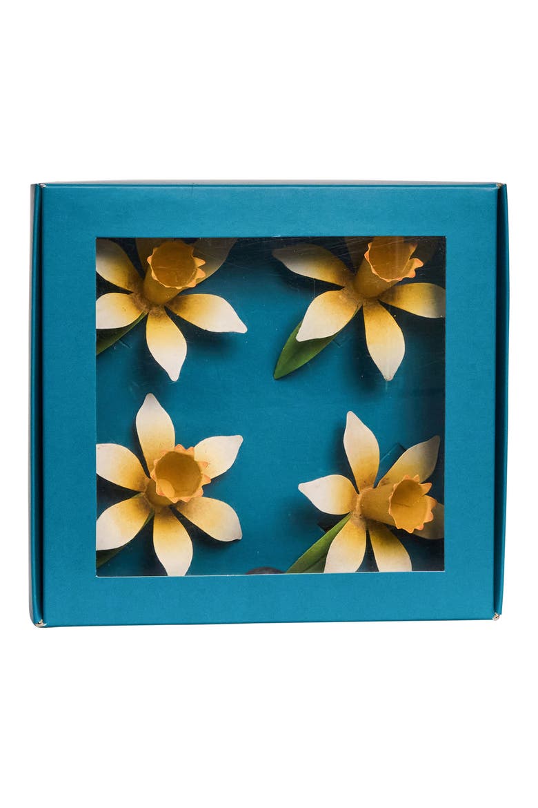 Meadow Set of 4 Napkin Rings, Alternate, color, YELLOW