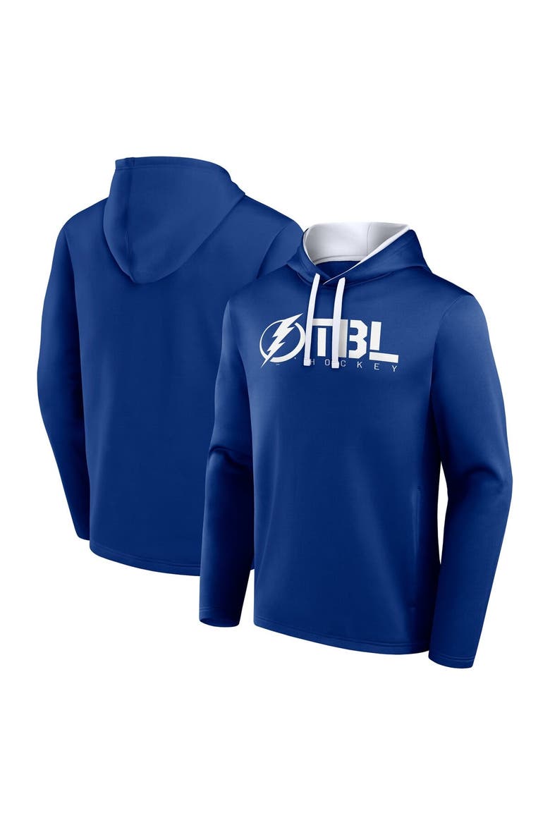 Men's Logo Athletic Blue Tampa Bay Lightning Head Start Pullover Hoodie, Main, color, Blue
