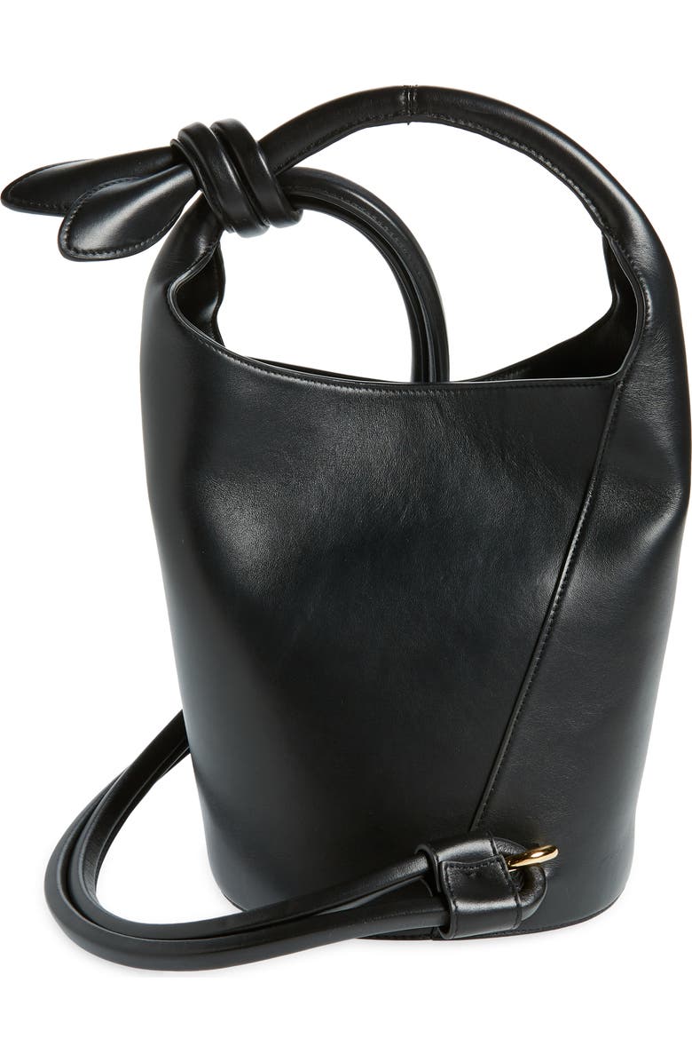 Jacquemus Le Petit Tourni Leather Bucket Bag, Alternate, color,
