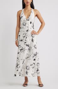 Open Edit Halter Maxi Dress