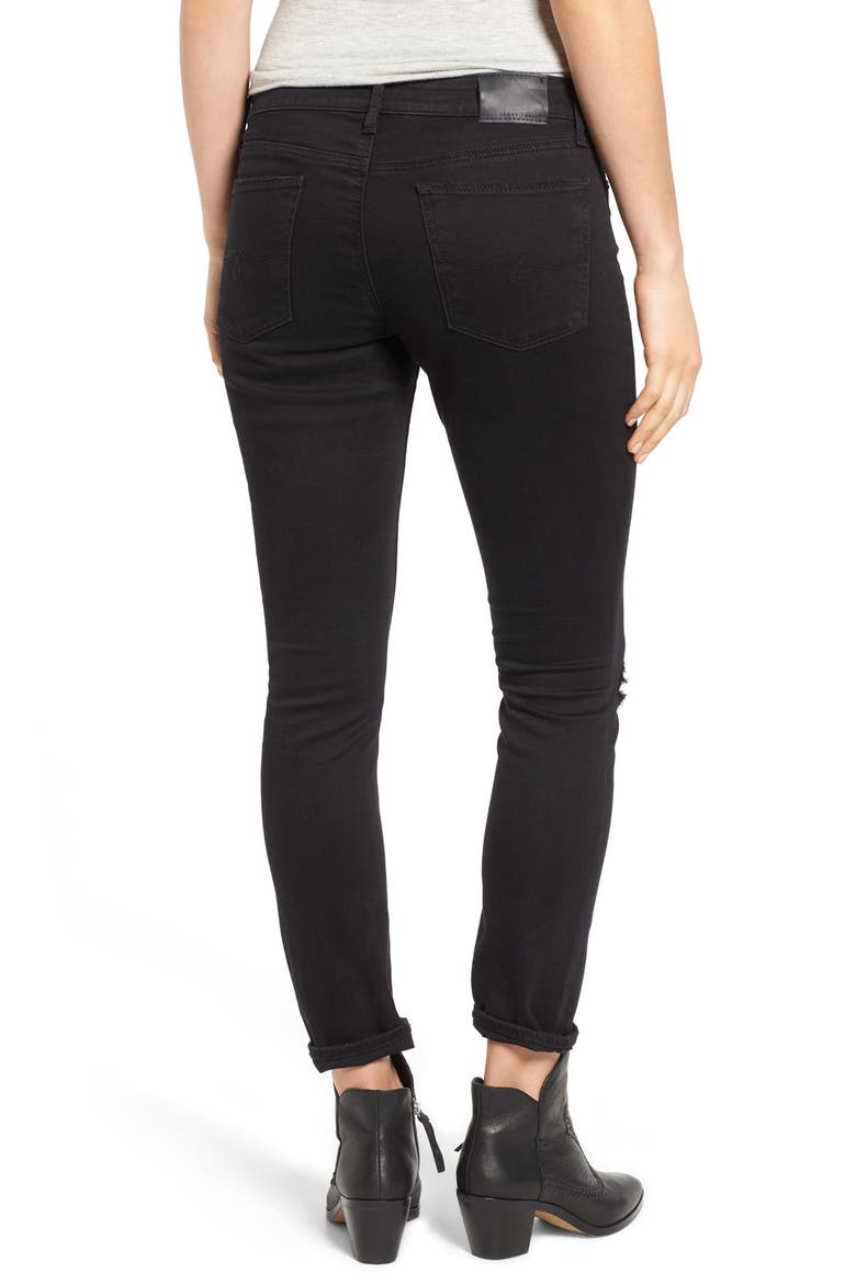 Lolita Stretch Skinny Jeans, Alternate, color, BLACK DESTRUCTED
