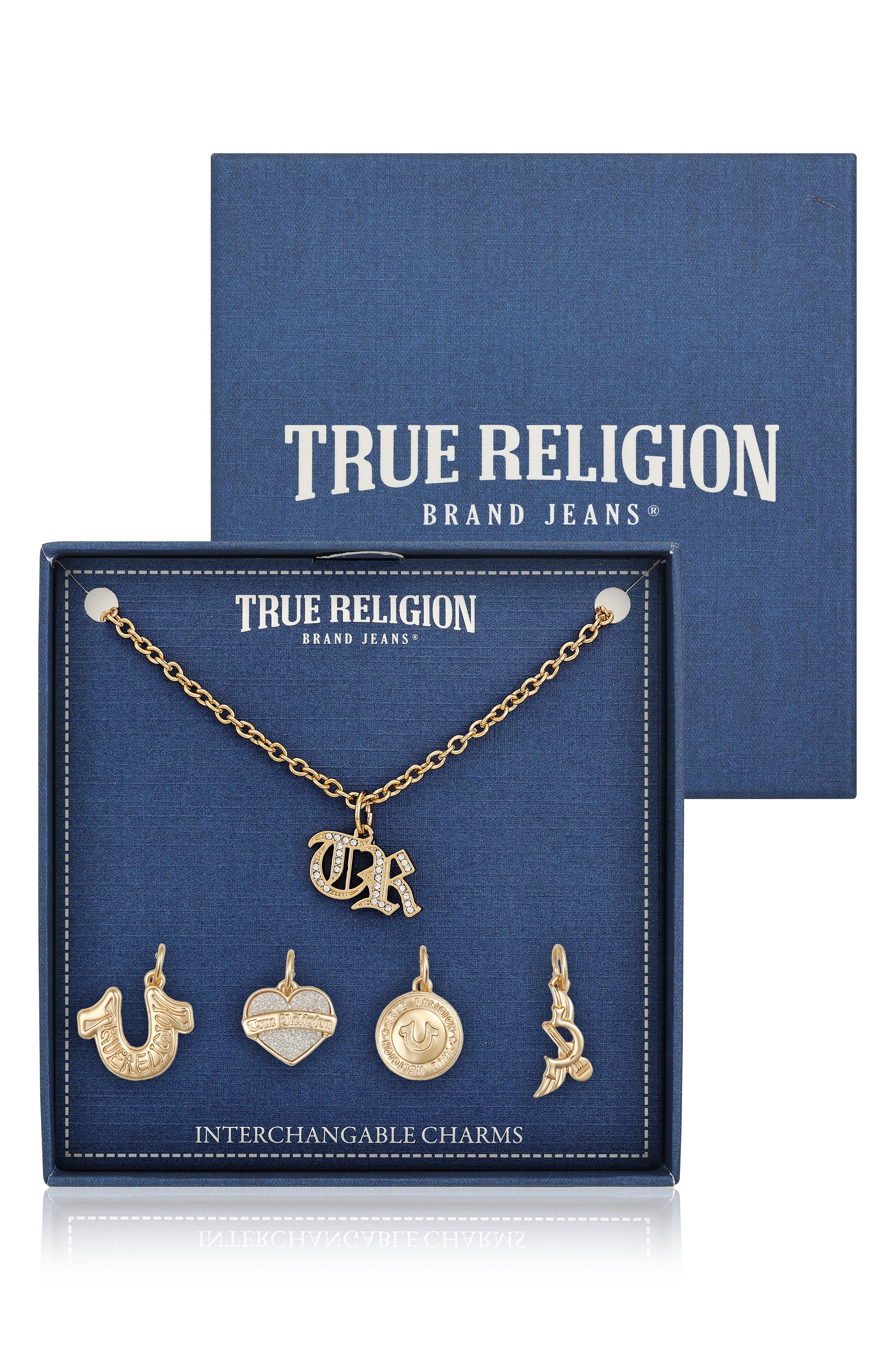 True Religion Interchangeable Charm Necklace Set
