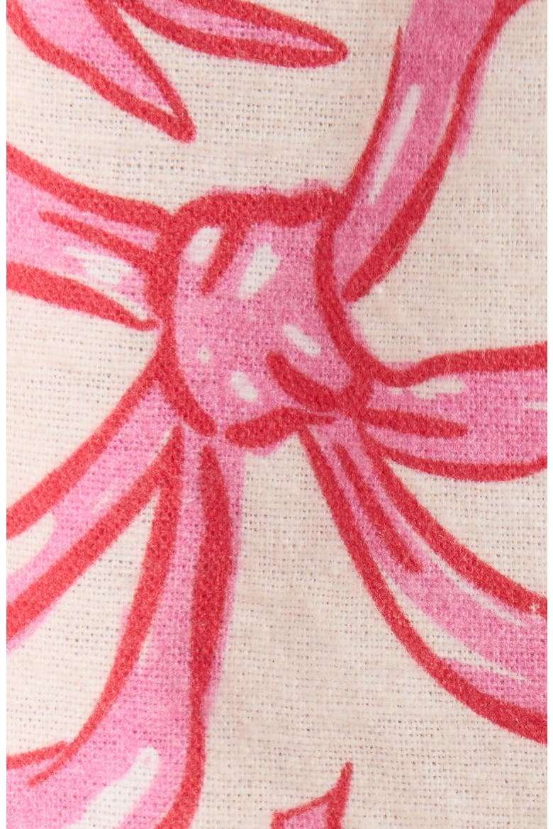 Print Cotton Pajamas, Alternate, color, DANCING BOWS