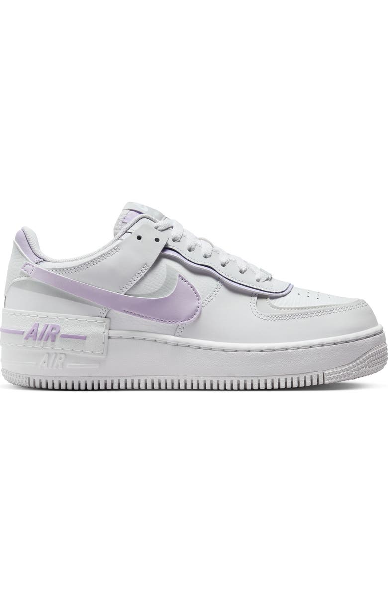 Nike Air Force 1 Shadow Sneaker, Alternate, color, White/ Lilac Bloom/ Photon