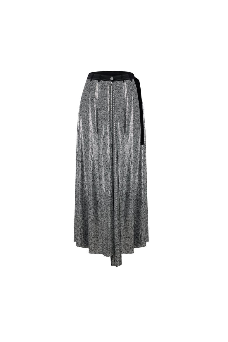 Sequin Skirt, Main, color, black