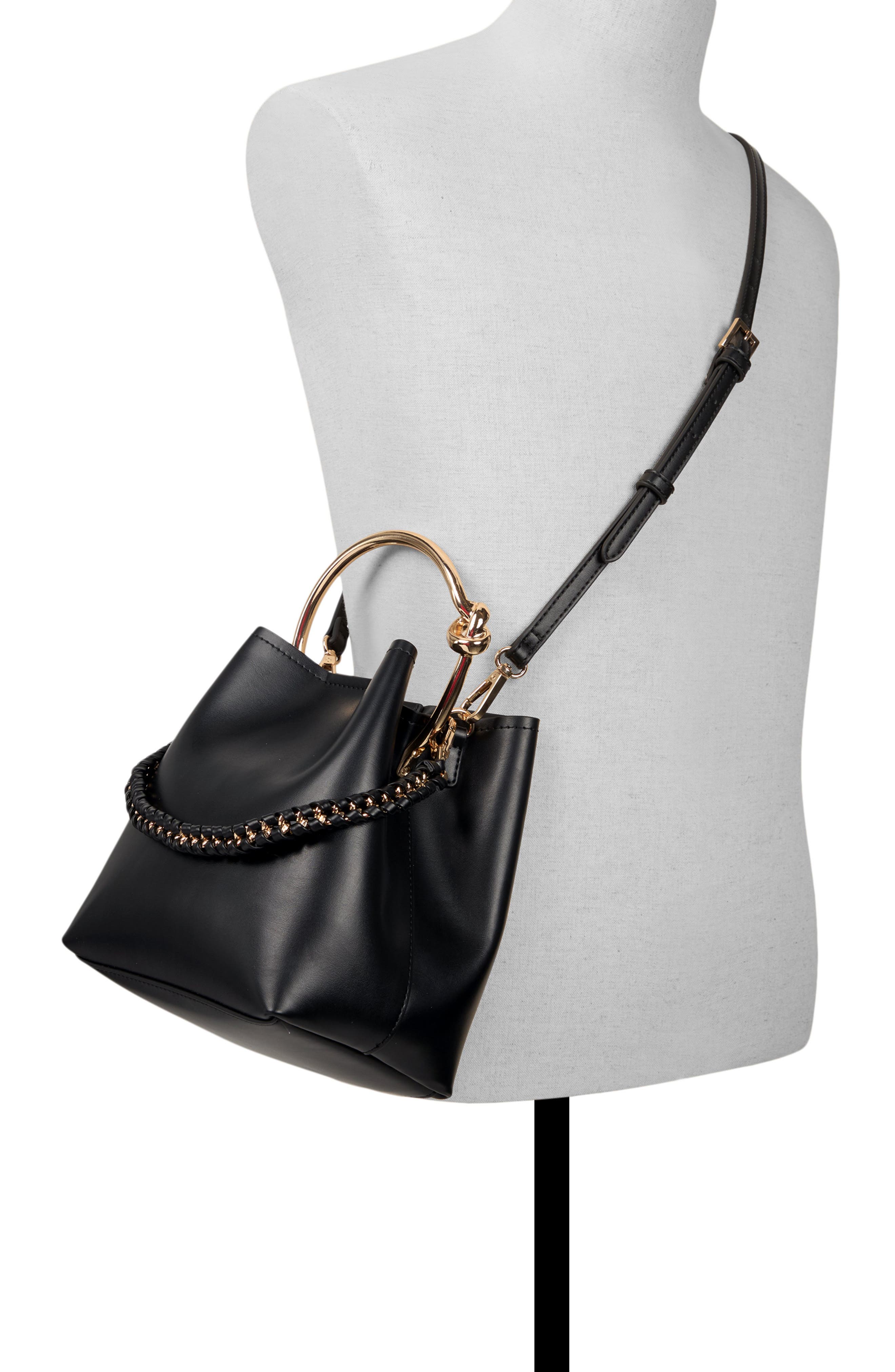 ALDO Bienkaax Faux Leather Bucket Bag, Alternate, color, 