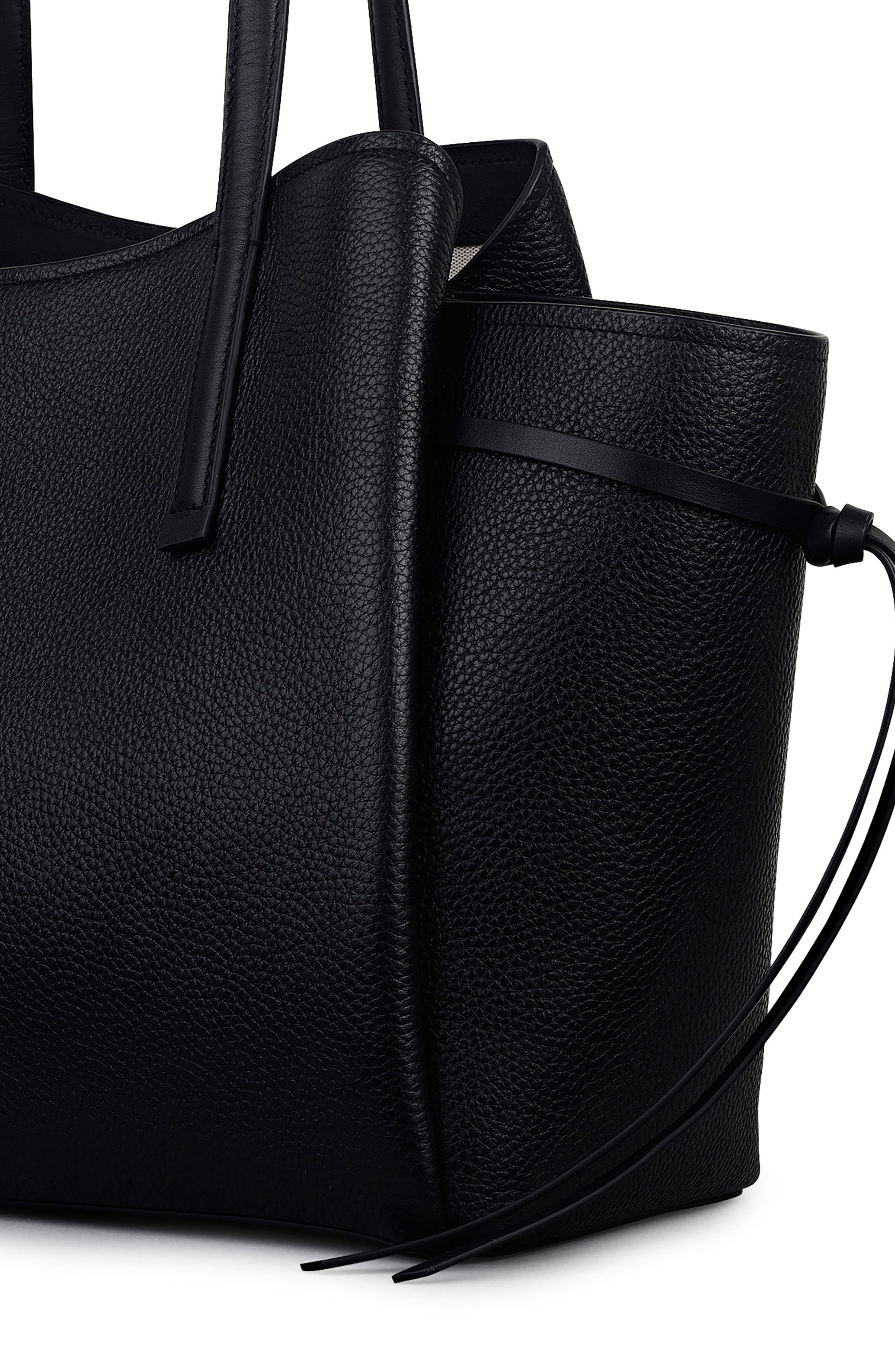 Radley Blake Gardens Large Leather Satchel, Alternate, color, Black