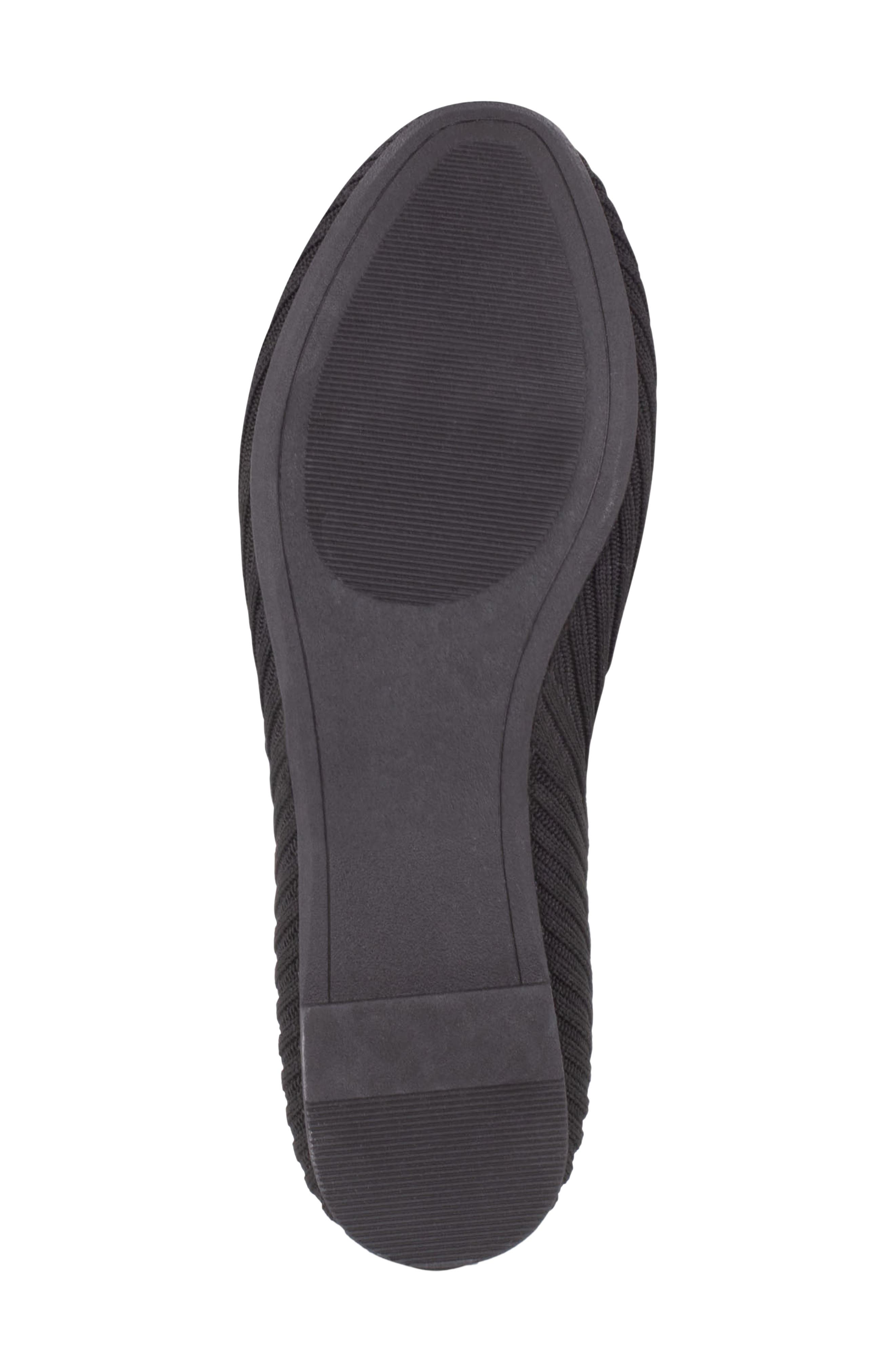 Tahari Clementia Knit Ballet Flat, Alternate, color, Black