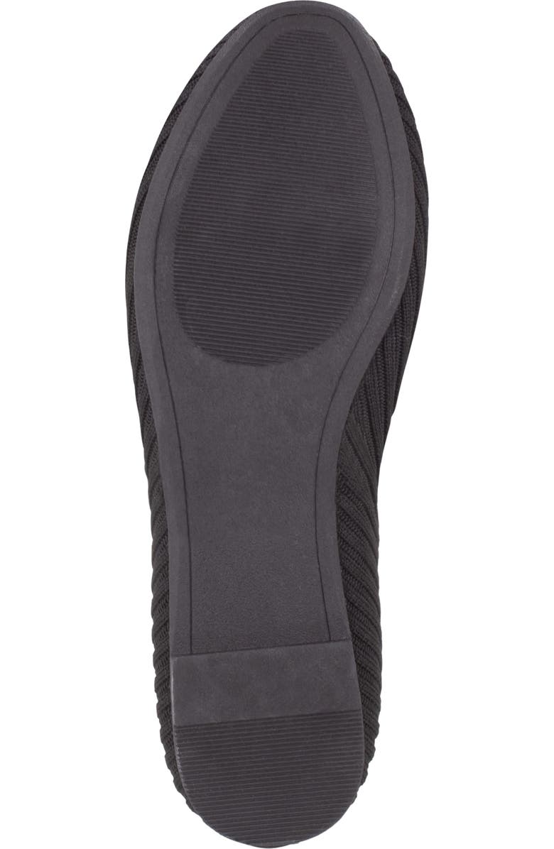 Tahari Clementia Knit Ballet Flat, Alternate, color, Black