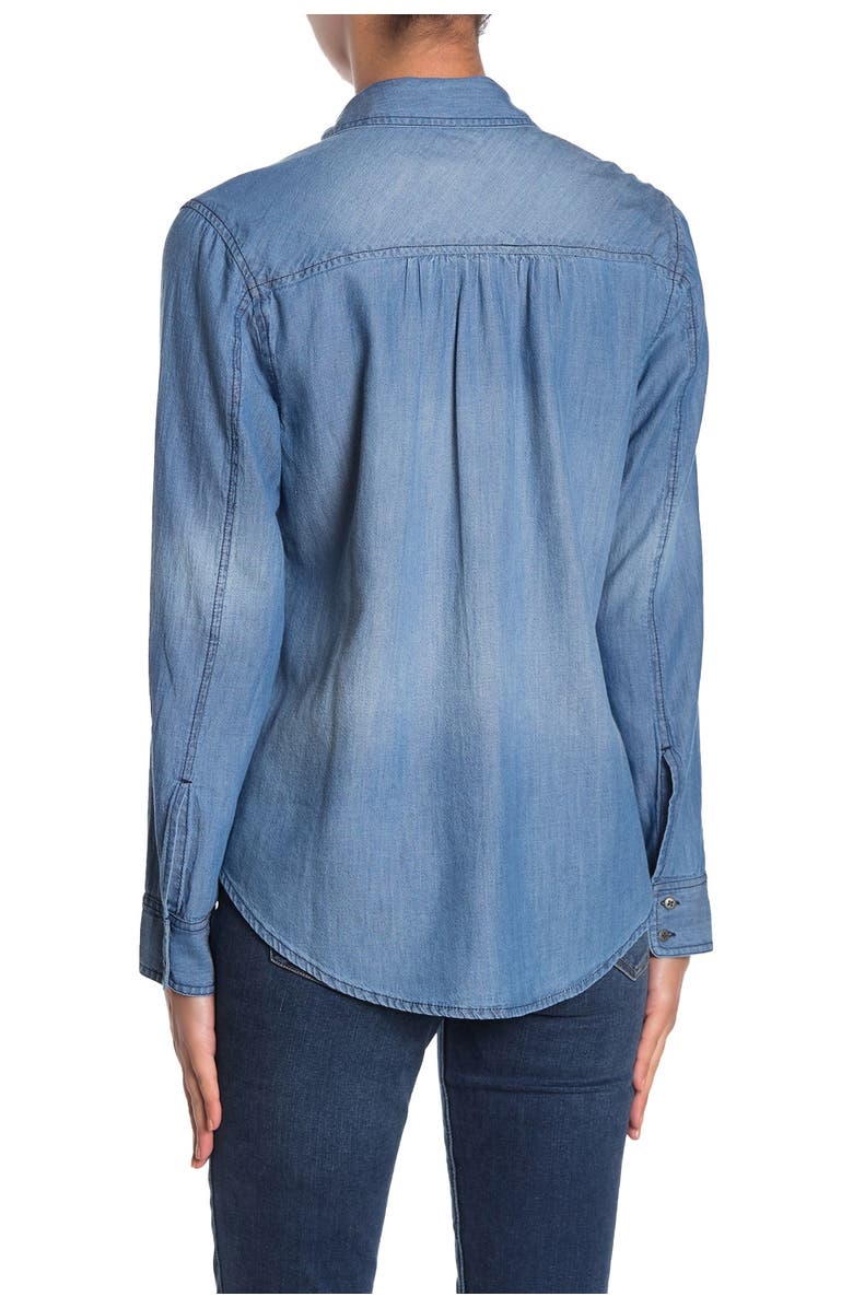 Caslon<sup>®</sup> Two Pocket Chambray Shirt, Alternate, color, 