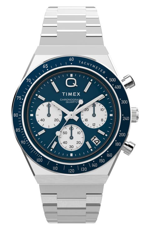 Q Timex Chronograph Bracelet Watch, 40mm