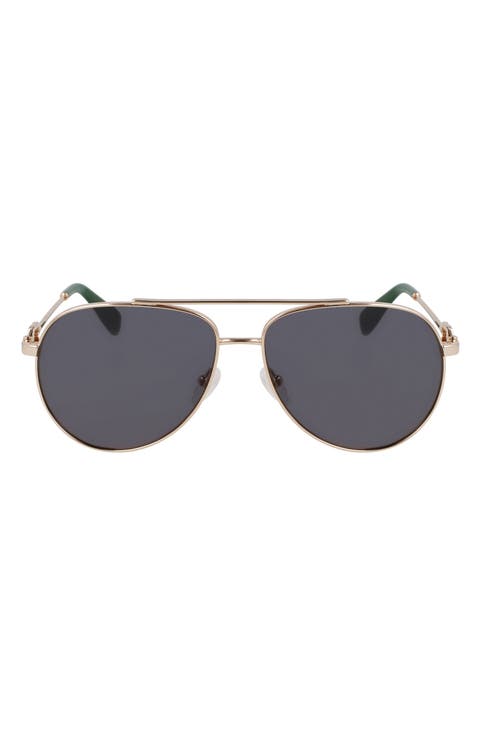 Foulonn 58mm Aviator Sunglasses