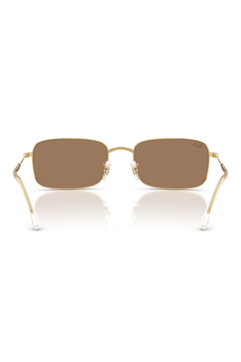 59mm Rectangle Sunglasses, Alternate, color, ARISTA / BROWN
