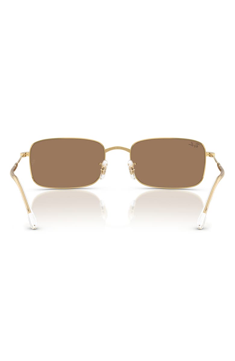 Ray-Ban 56mm Rectangular Sunglasses, Alternate, color, Arista / Brown