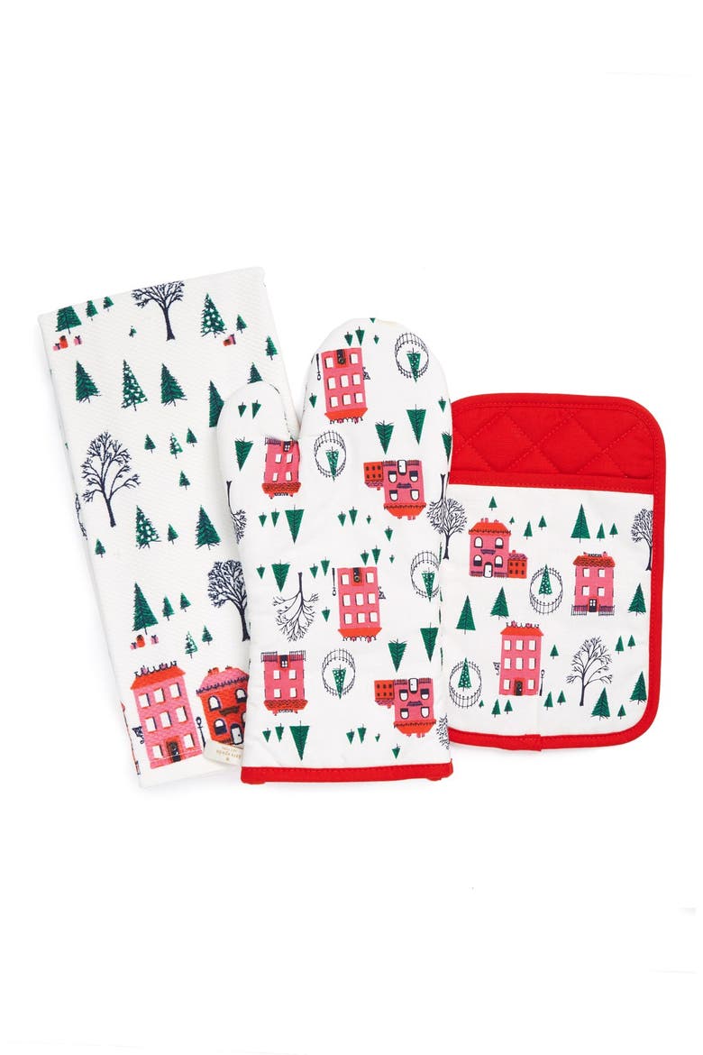 village park 3-piece kitchen set, Main, color, RED/ MULTI