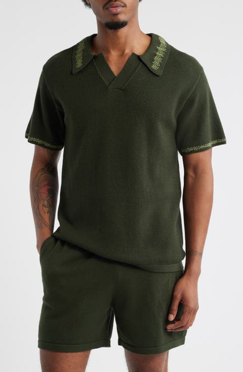 Green Knit Polo