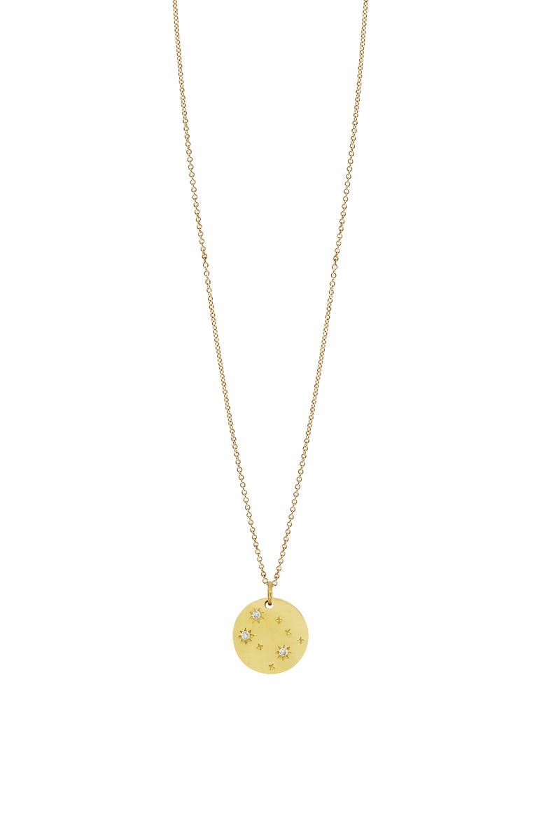 Kiera Astrological Sign Diamond Pendant Necklace (Nordstrom Exclusive), Main, color, YELLOW GOLD - GEMINI