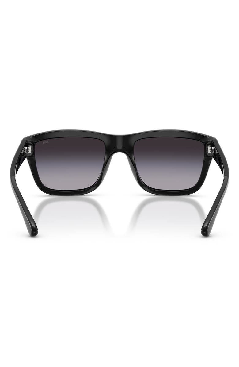 DIESEL<sup>®</sup> 55mm Gradient Square Sunglasses, Alternate, color, Shiny Black/ Gradient Grey